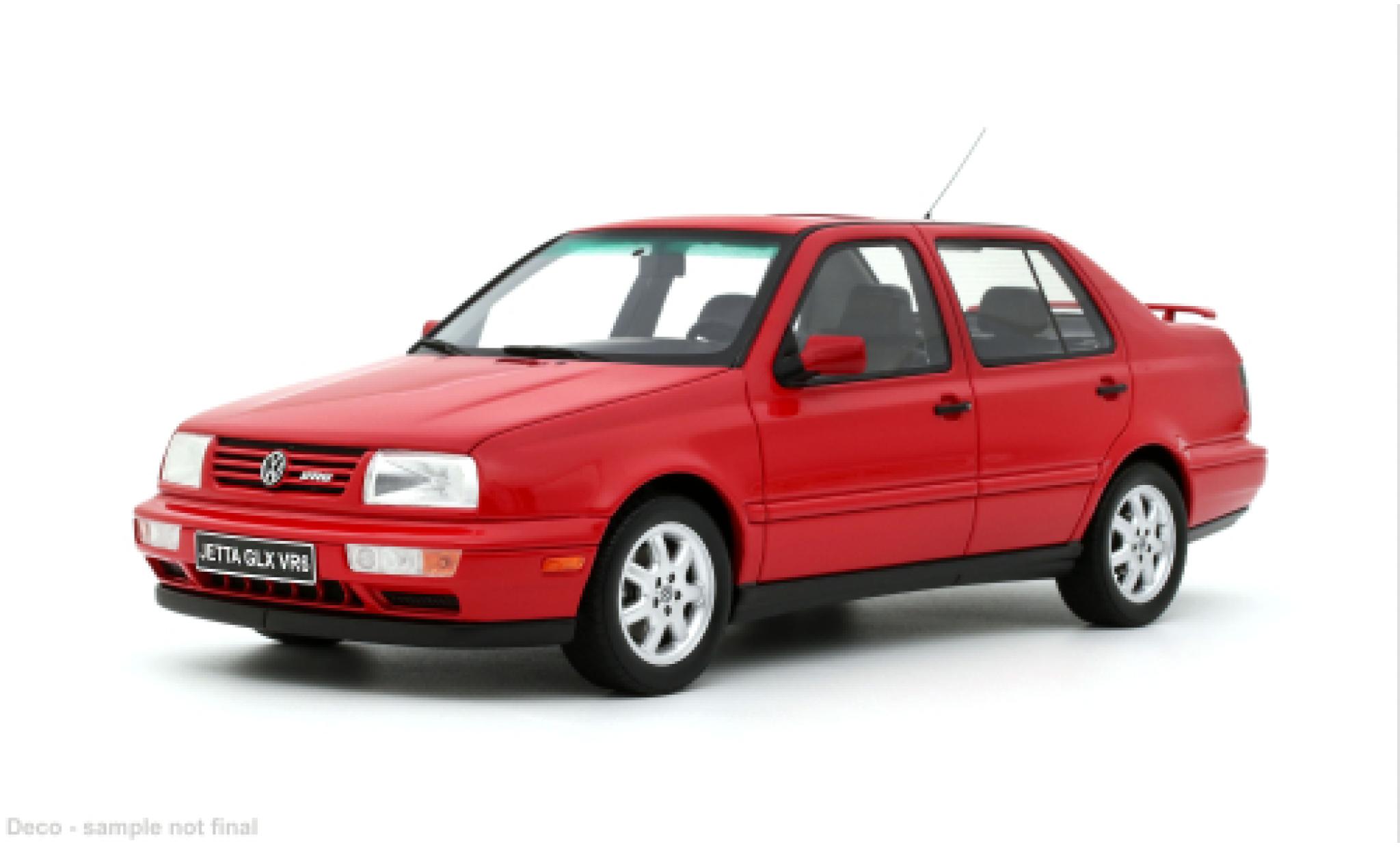 Volkswagen Jetta 1/18 Ottomobile MK III GLX VR6 rood 1996 1:18 modelauto