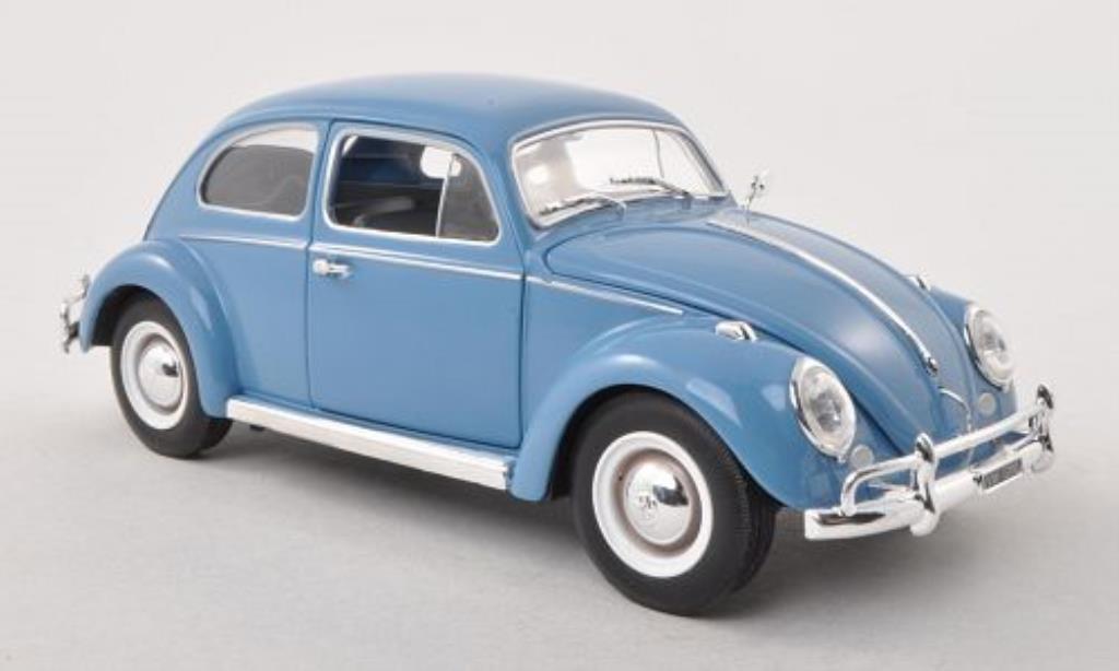 Volkswagen Kafer 1/24 WhiteBox 1200 blauw-grijs 1961 modelauto