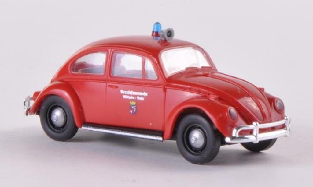 Volkswagen Kafer 1/87 Brekina Berufsfeuerwehr Mulheim/Ruhr modelauto