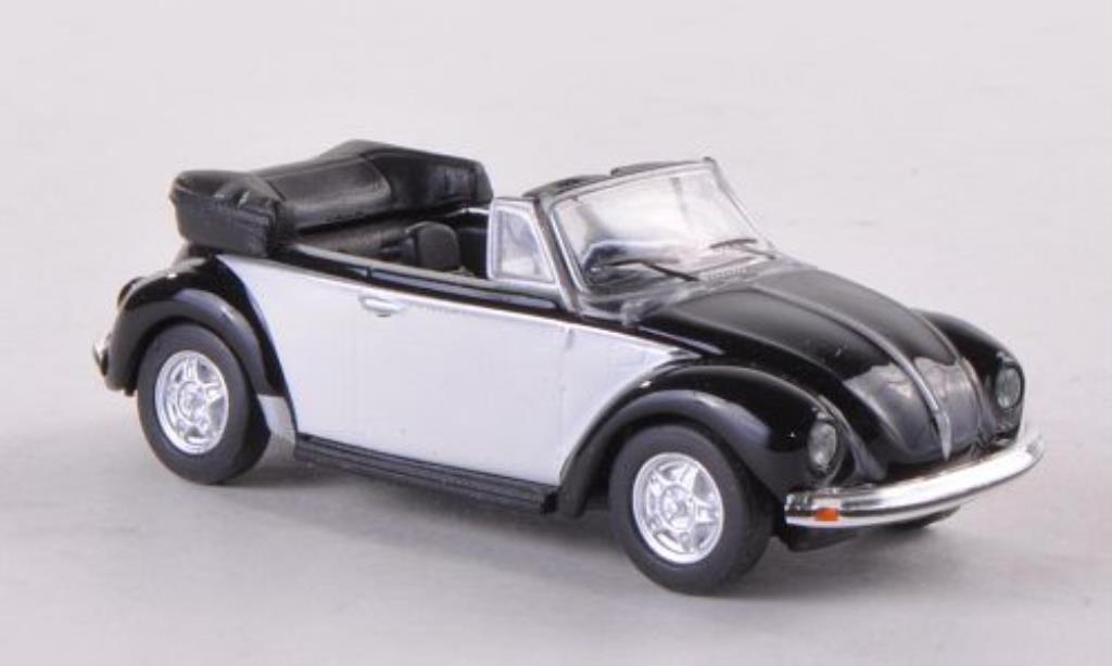 Volkswagen Kafer 1/87 Schuco Cabriolet zwart/wit modelauto