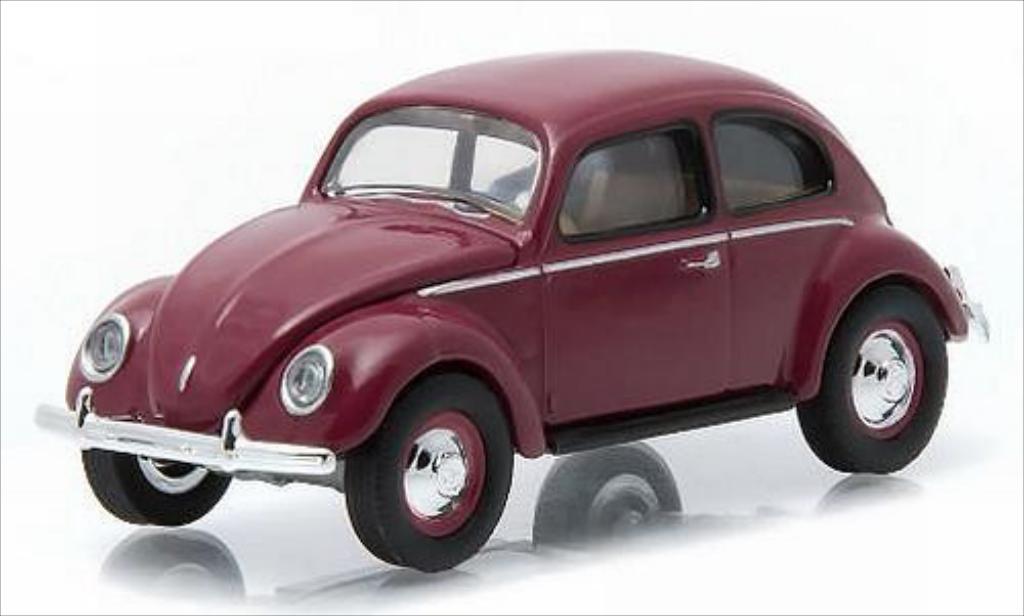 Volkswagen Kafer 1/64 Greenlight rood 1951 modelauto