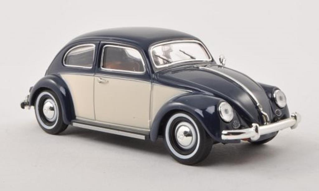 Volkswagen Kafer 1/32 Schuco Ovali blauw/beige modelauto