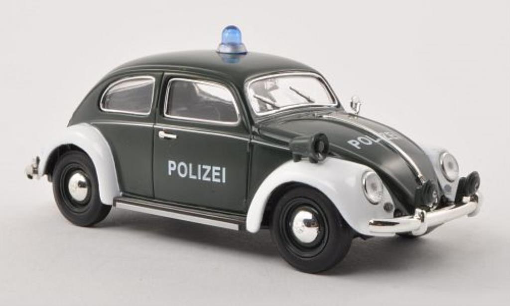 Volkswagen Kafer 1/32 Schuco Ovali Politie grun/wit modelauto