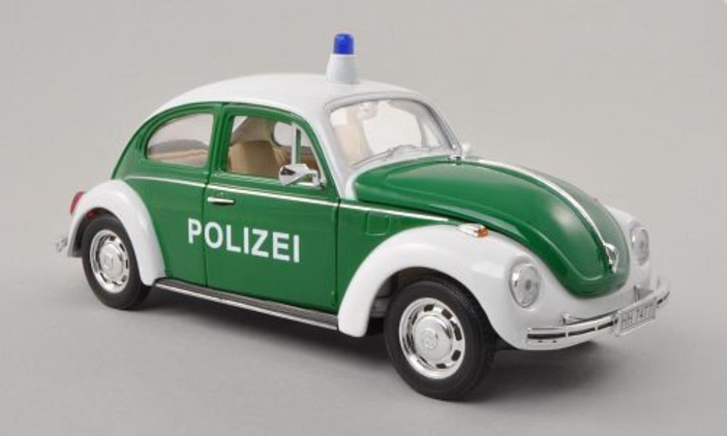 Volkswagen Kafer 1/24 Welly Politie grun/wit 1972 modelauto