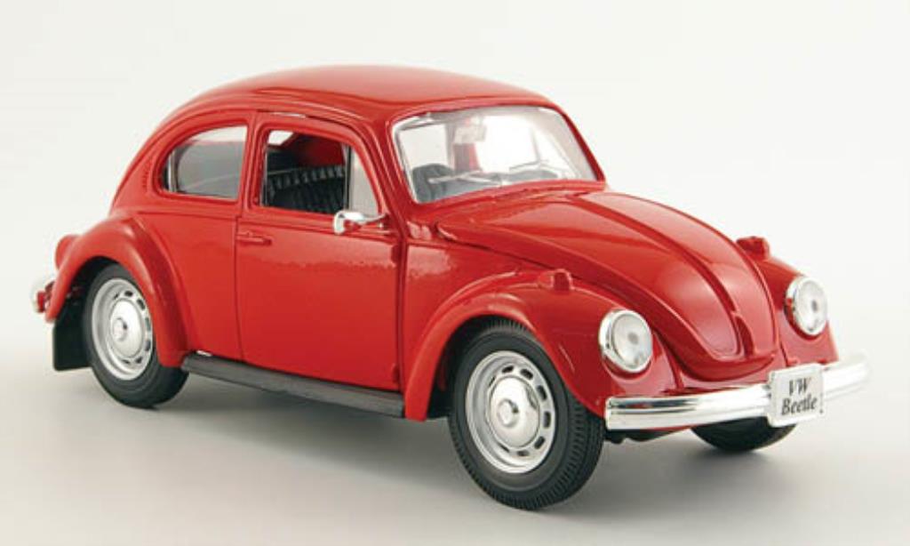 Volkswagen Kafer 1/24 Maisto rood 1973 modelauto