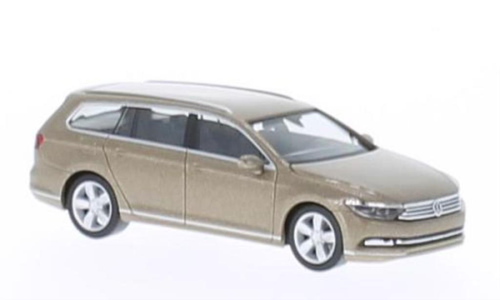 Volkswagen Passat 1/87 Herpa (B8) Variant beige 2014 modelauto
