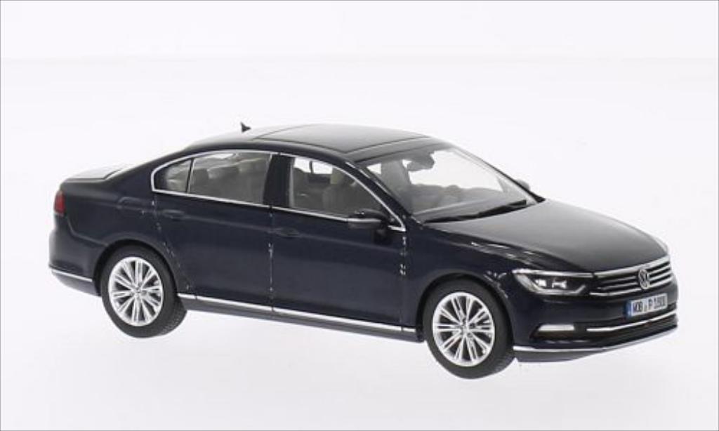Volkswagen Passat 1/43 Herpa Sedan metallic blauw 2014 modelauto