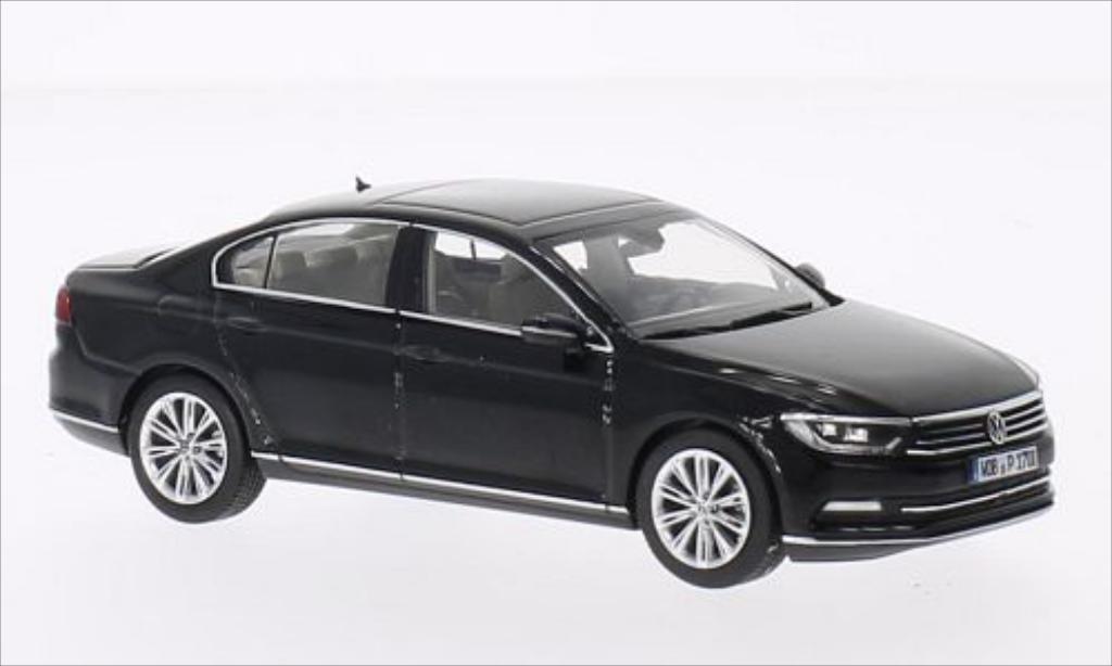 Volkswagen Passat 1/43 Herpa Sedan metallic zwart 2014 modelauto
