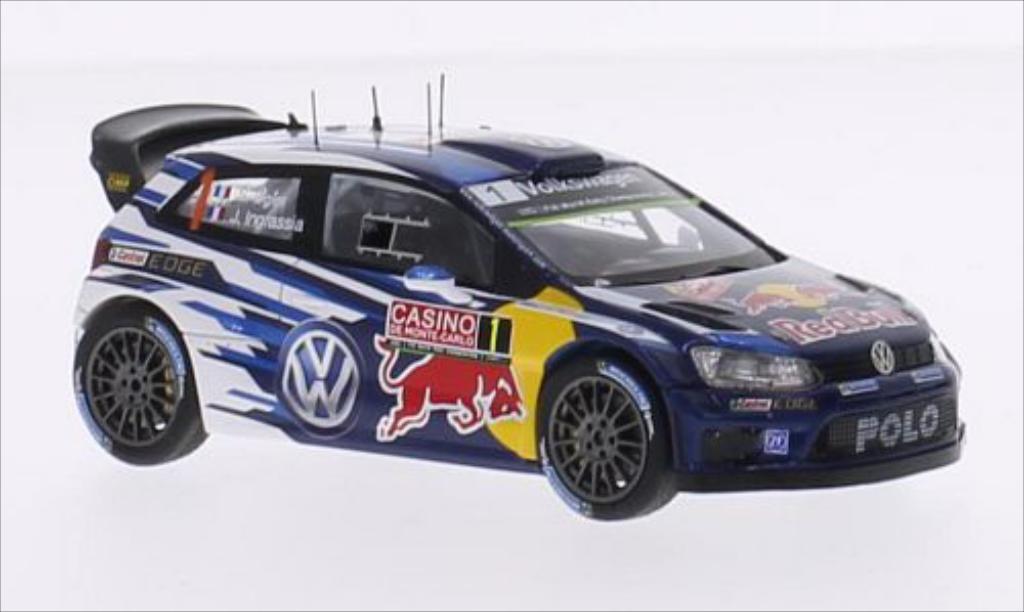 Volkswagen Polo 1/43 Spark R WRC No.1 Motorsport Red Bull WRC Rally Monte Carlo 2015 /J.Ingrassia modelauto