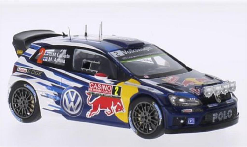 Volkswagen Polo 1/43 Spark R WRC No.2 Motorsport Red Bull Rallye WM Rally Monte Carlo 2015 /M.Antilla modelauto