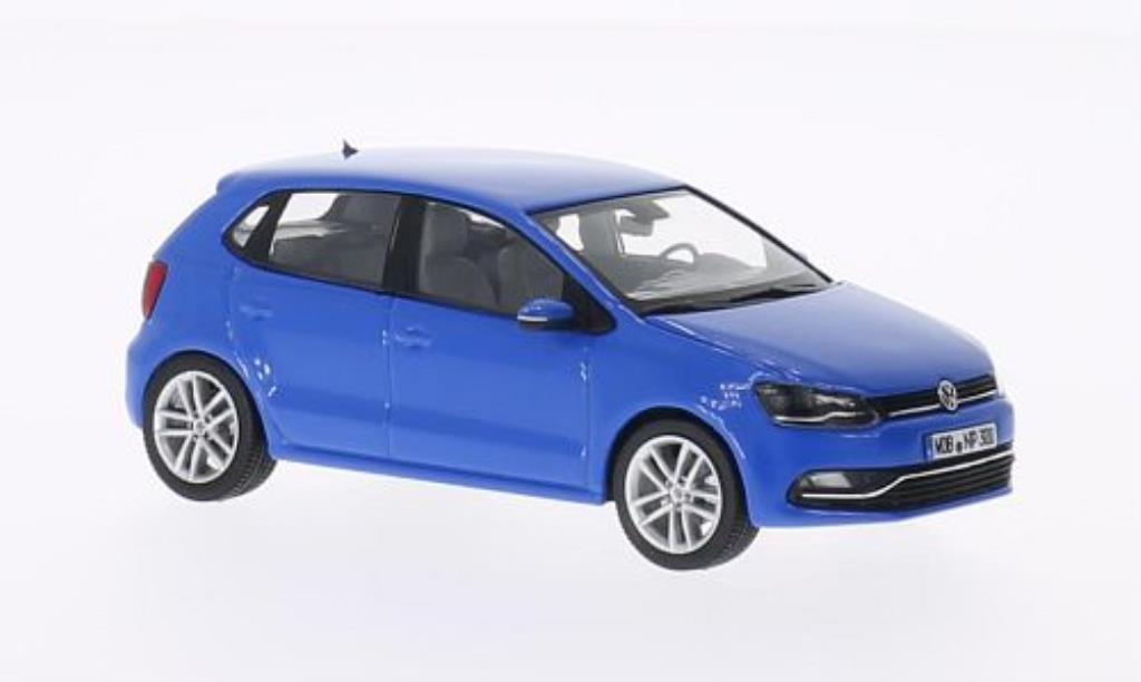 Volkswagen Polo 1/43 Herpa V (6C) blauw 5-Turer 2014 modelauto