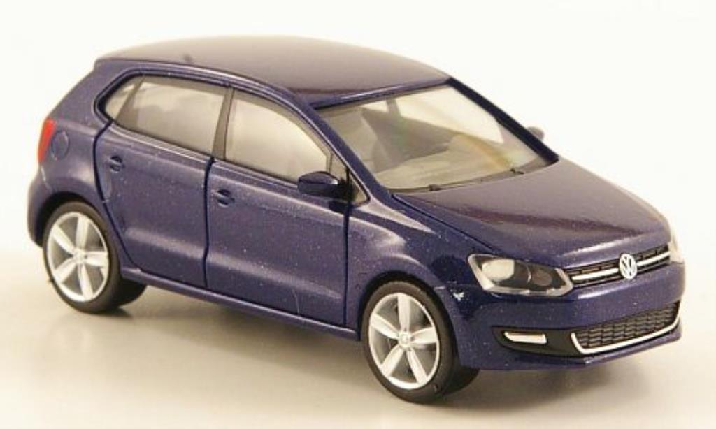 Volkswagen Polo 1/87 Herpa V blauw 5-turig modelauto