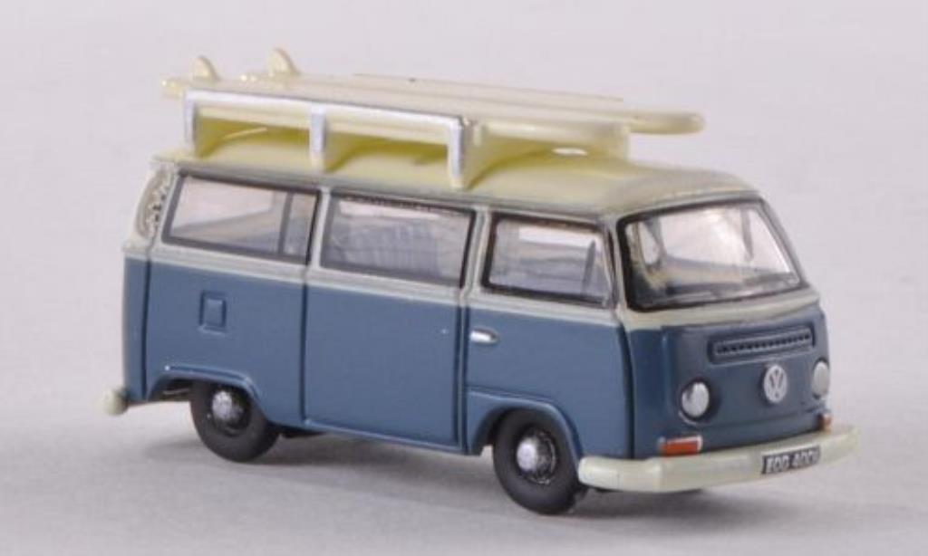 Volkswagen T1 1/148 Oxford Bus blauw/wit mit Surfbretter modelauto