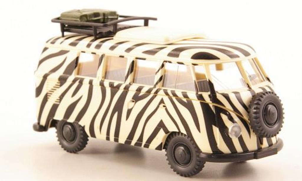 Volkswagen T1 1/87 Wiking Campingbus Safari Zebraoptik modelauto