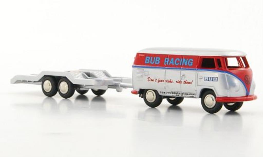 Volkswagen T1 1/87 Bub Kasten BUB Racing mit 2-Achs-Anhanger Martini Racing 2006 modelauto