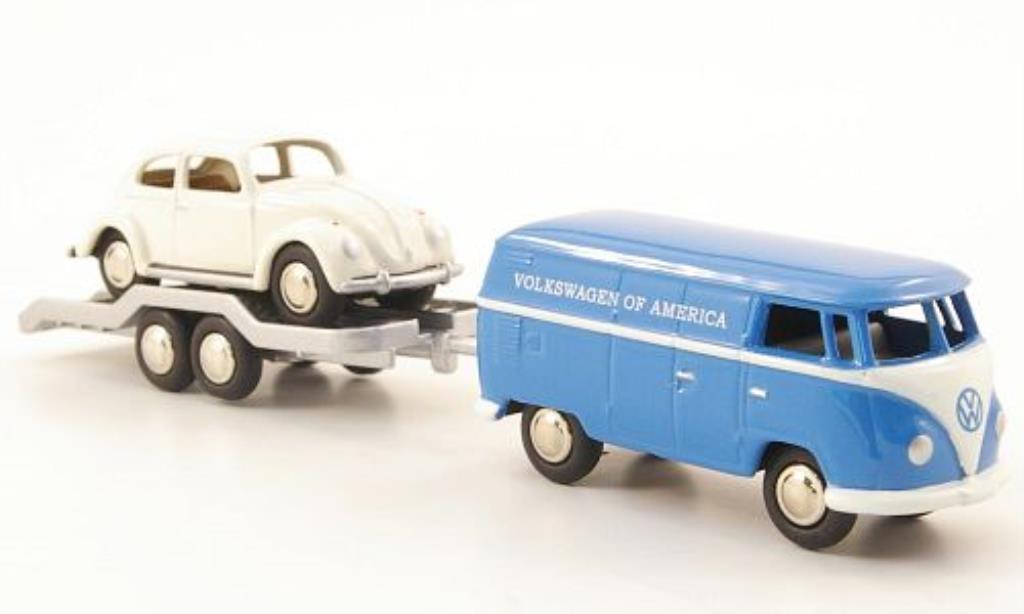 Volkswagen T1 1/87 Bub Kasten of America mit Kafer Service 1960 modelauto