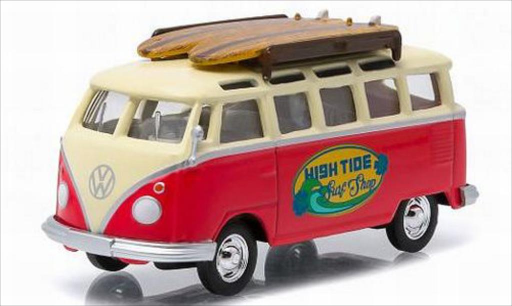 Volkswagen T1 1/64 Greenlight Samba High Tide Surf Shop modelauto