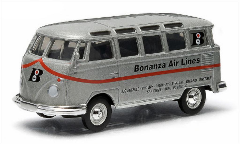 Volkswagen T1 1/64 Greenlight Sambabus grijs modelauto