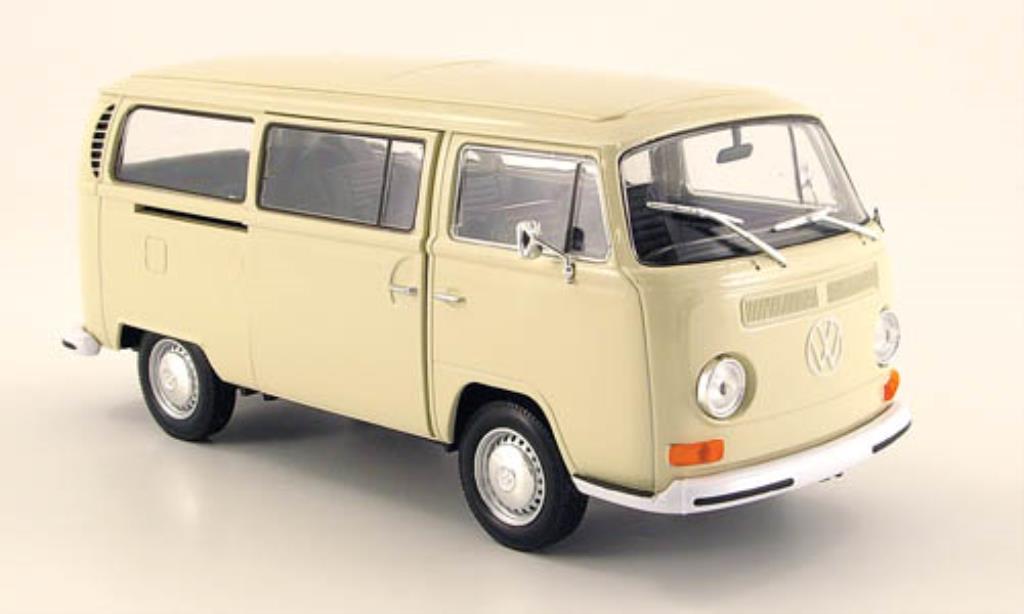 Volkswagen T2 1/24 Welly Bus beige 1972 modelauto