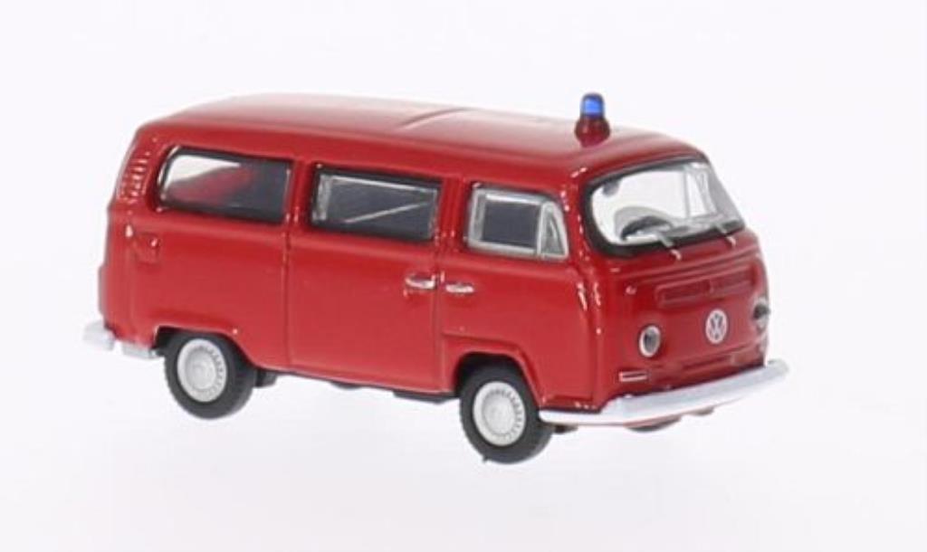 Volkswagen T2 1/87 Welly Bus Brandweer 1972 modelauto