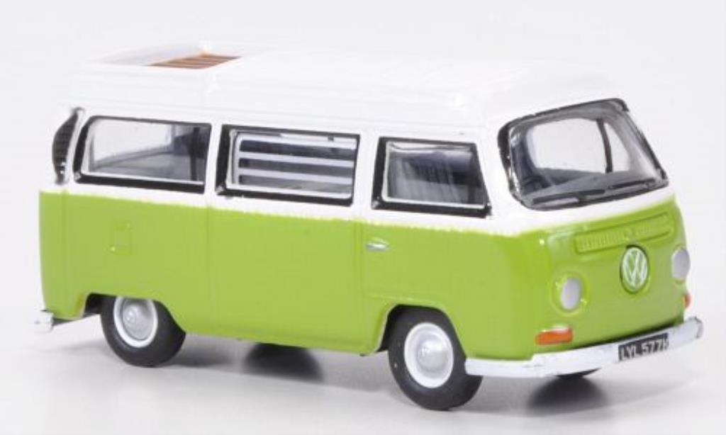 Volkswagen T2 1/76 Oxford Camper grun/wit modelauto