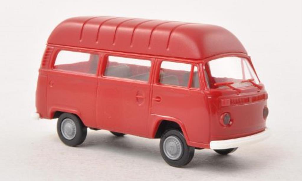 Volkswagen T2 1/87 Brekina Hochdach-Stationwagen rood modelauto