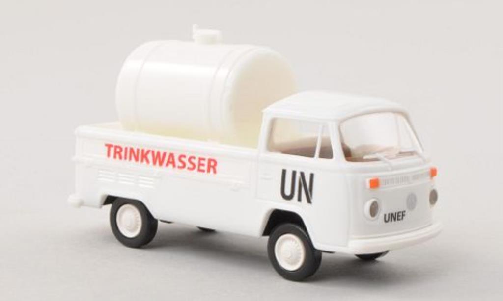 Volkswagen T2 1/87 Brekina Pritsche UN - Trinkwasser mit Ladegut modelauto
