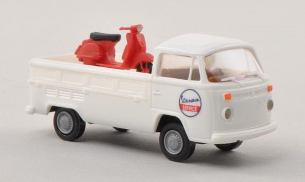 Volkswagen T2 1/87 Brekina Pritsche Vespa Service mit Ladegut modelauto