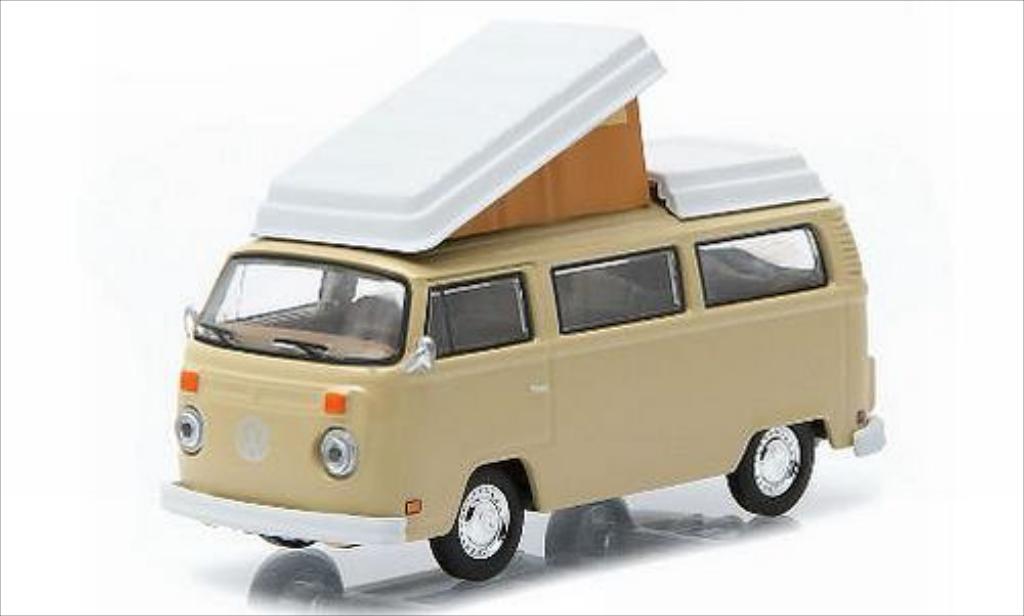 Volkswagen T2 1/64 Greenlight Westfalia beige 1970 modelauto