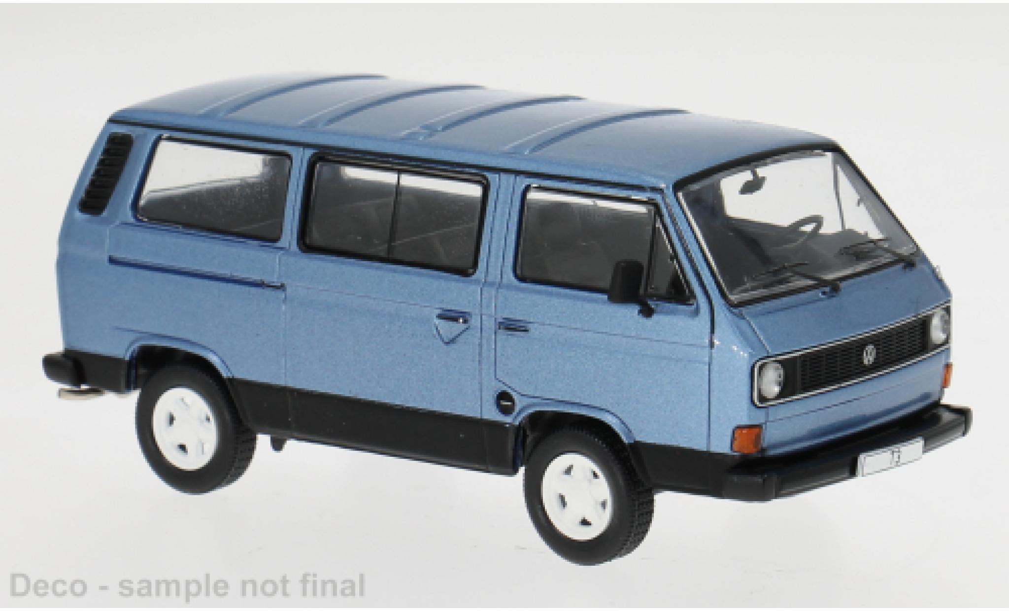Volkswagen T3 1/43 IXO Caravelle Carat blauw 1986 1:43 modelauto