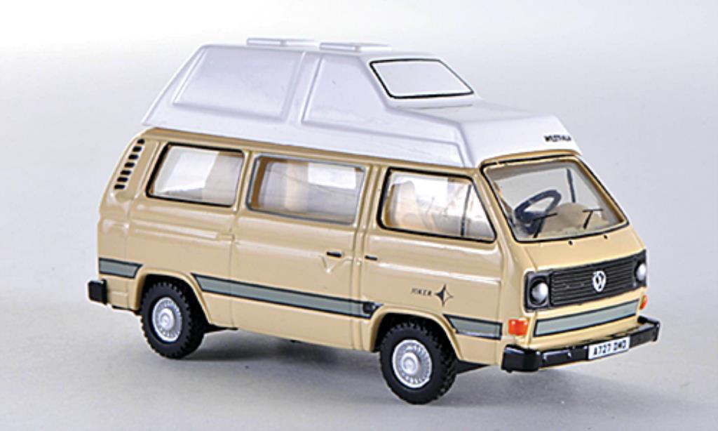Volkswagen T3 1/76 Oxford Joker Hochdach beige LHD modelauto