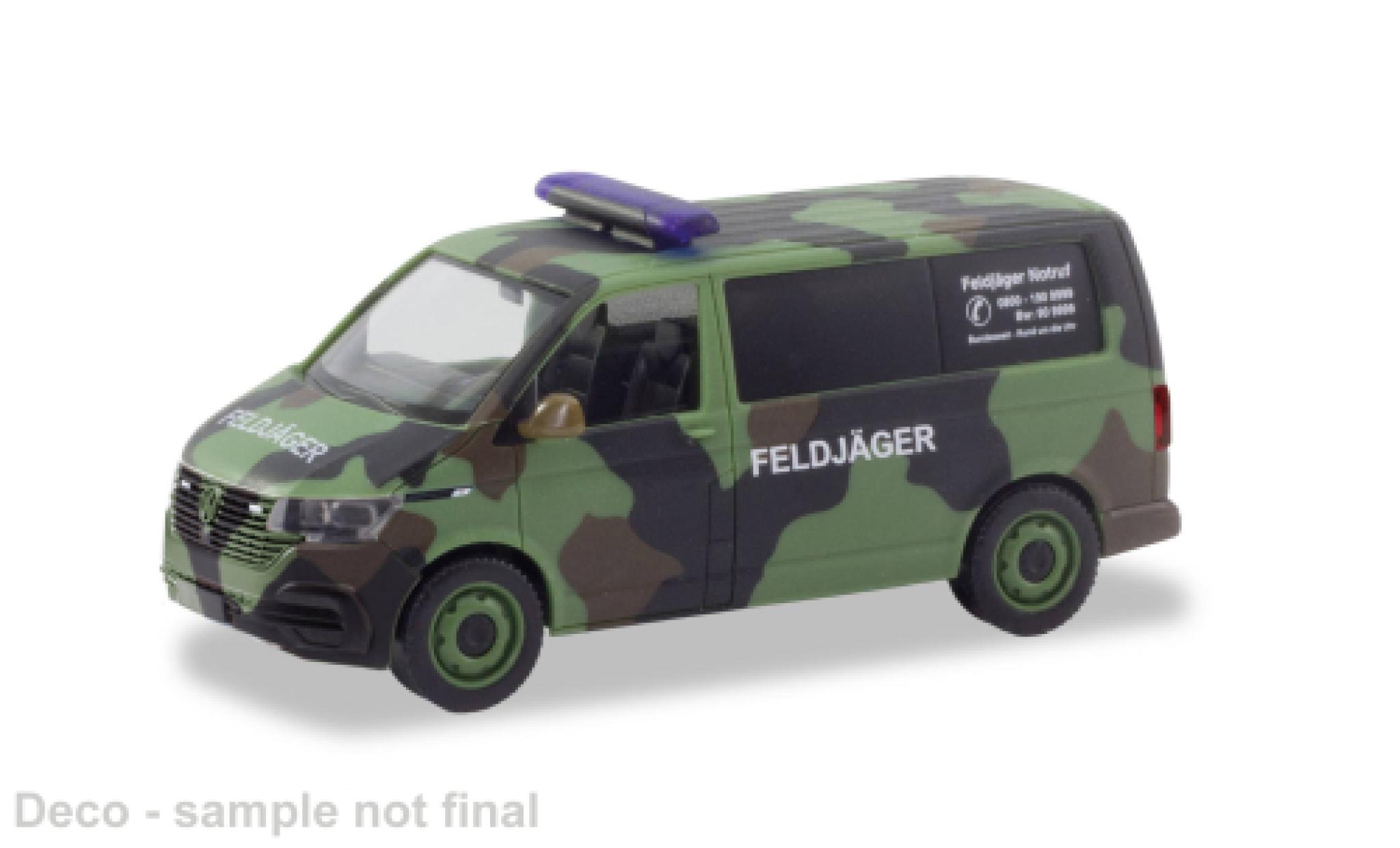 Volkswagen T6 1/87 Herpa .1 Bus Feldj&auml;ger 1:87 Military modelauto