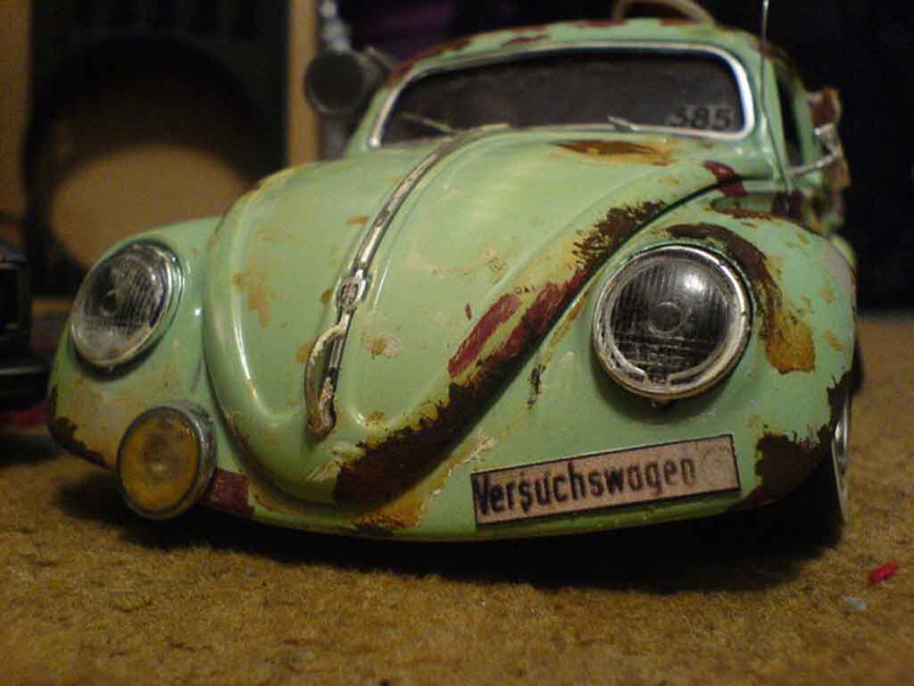 Volkswagen Kafer 1/18 Burago coxinelle rat style modelauto