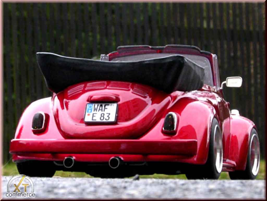 Volkswagen Kafer 1/18 Solido Coccinelle Cabriolet kit ailes larges et jantes bbs nid dabeilles modelauto