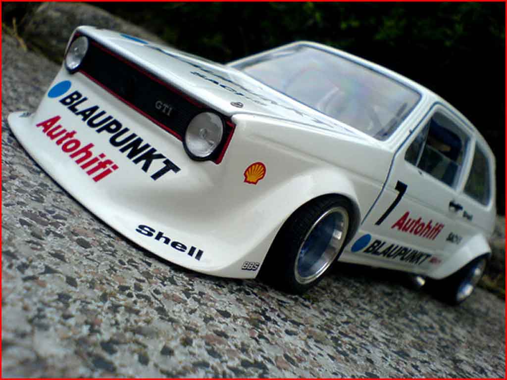 Volkswagen Golf 1 GTI 1/18 Solido 1 GTI bergrennen modelauto