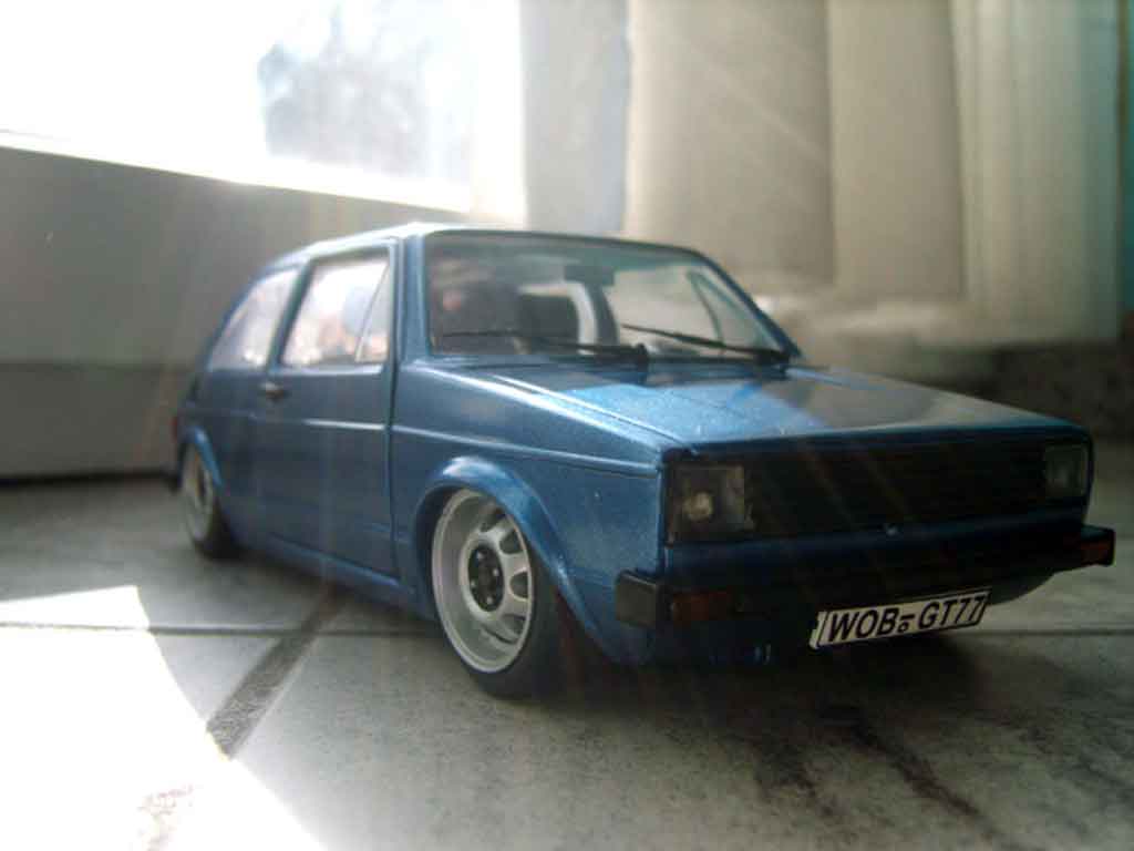 Volkswagen Golf 1 GTI 1/18 Solido 1 GTI calandre phare us et jantes ats modelauto