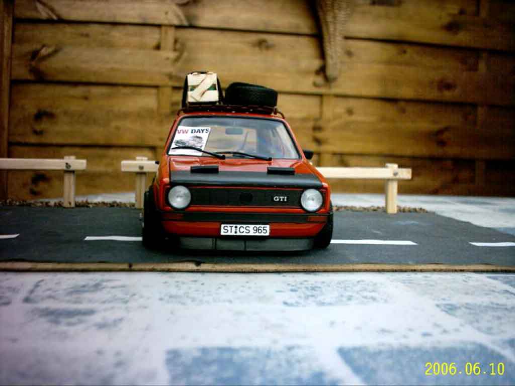 Volkswagen Golf 1 GTI 1/18 Solido 1 GTI german old school modelauto