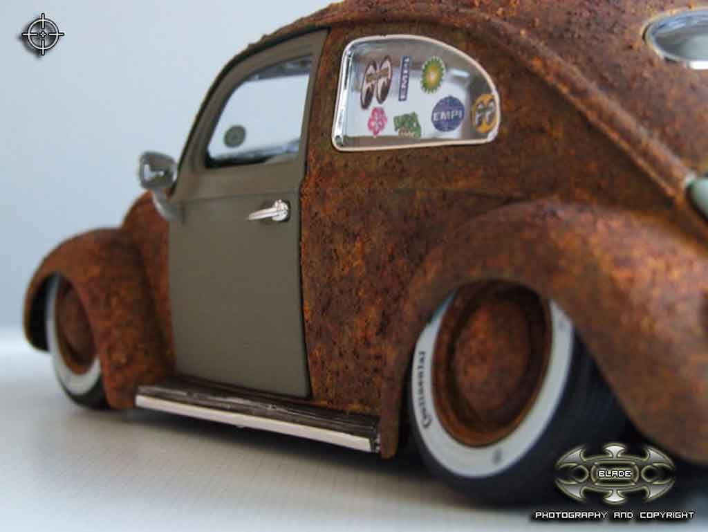 Volkswagen Kafer Rat Rod added rust 1/18 Burago