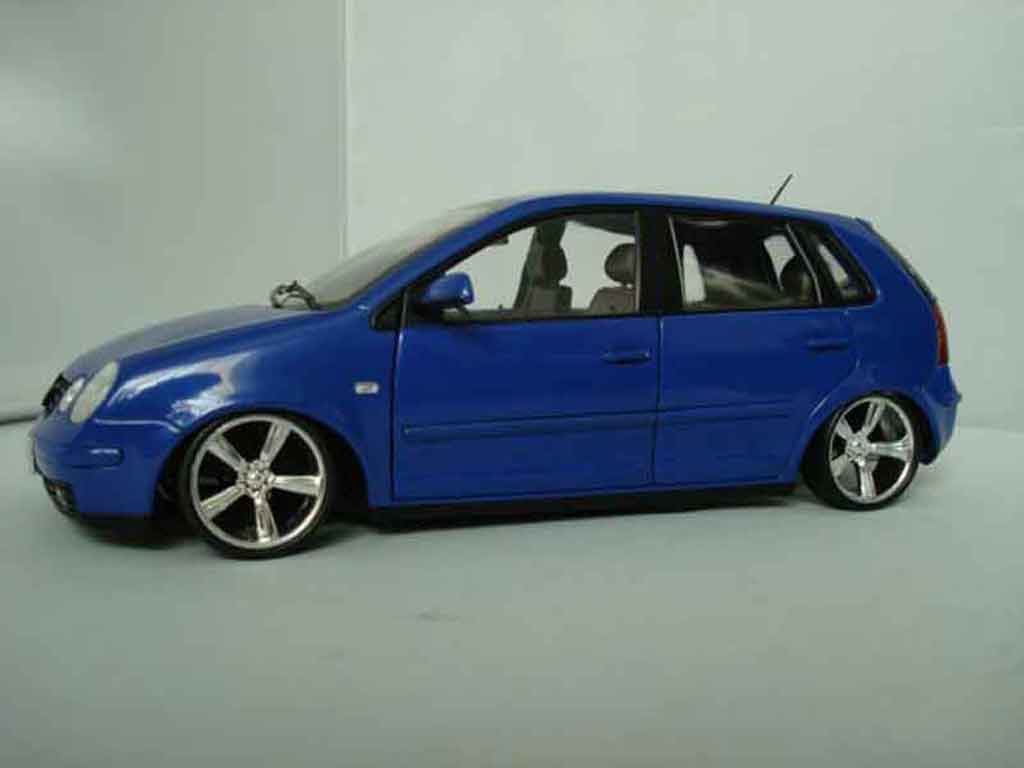 Volkswagen Polo Base 9n blauw jantes 14 pouces 1/18 Anson