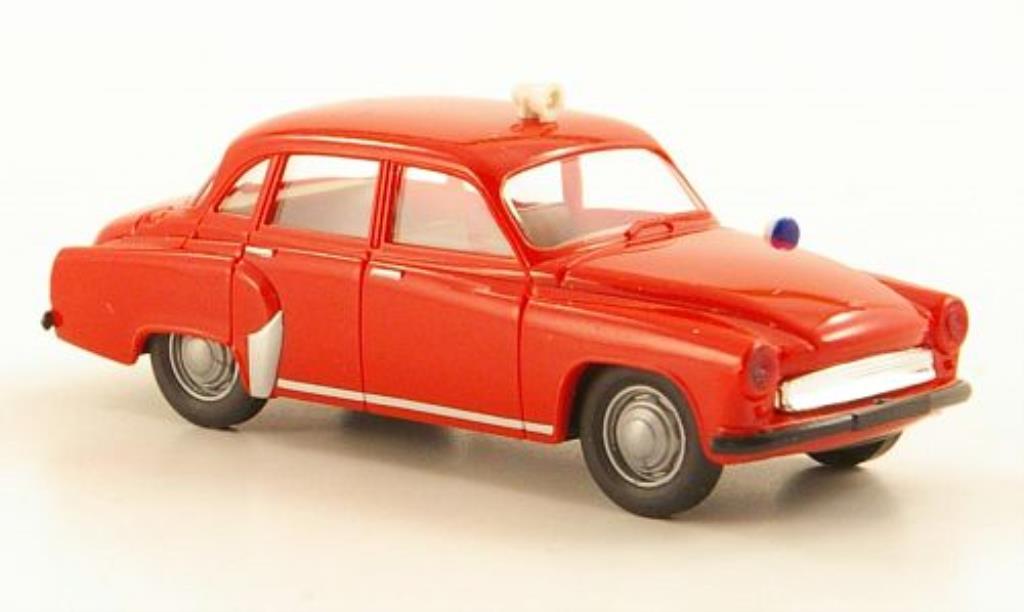 Wartburg 311 1/87 Brekina Brandweer modelauto
