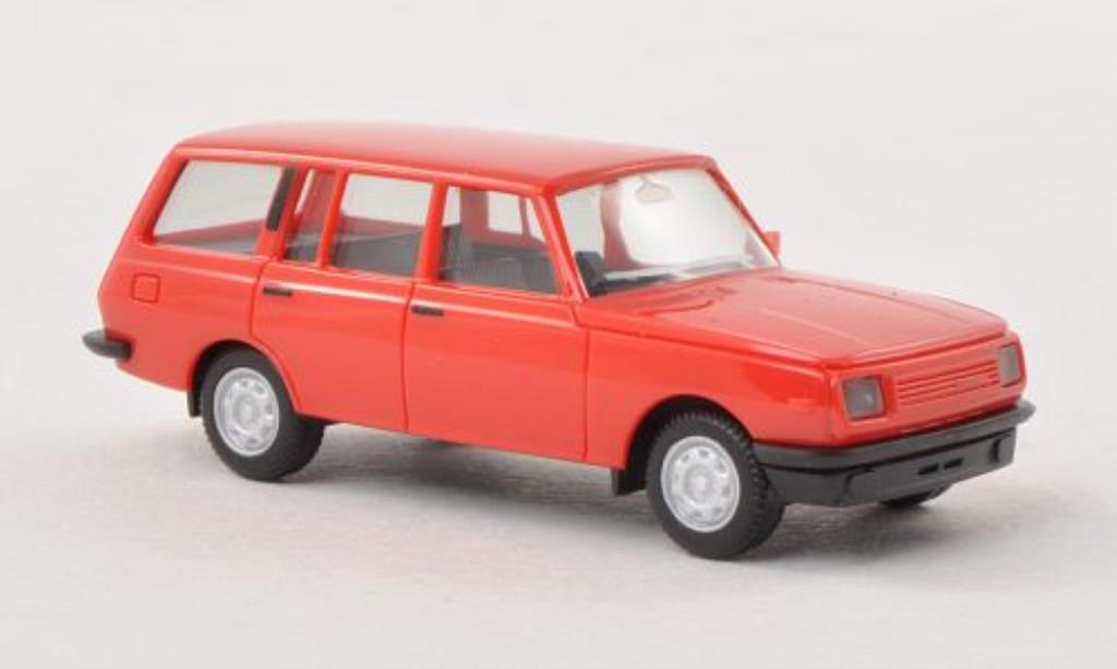Wartburg 353 1/87 Herpa Tourist rood 1985 modelauto