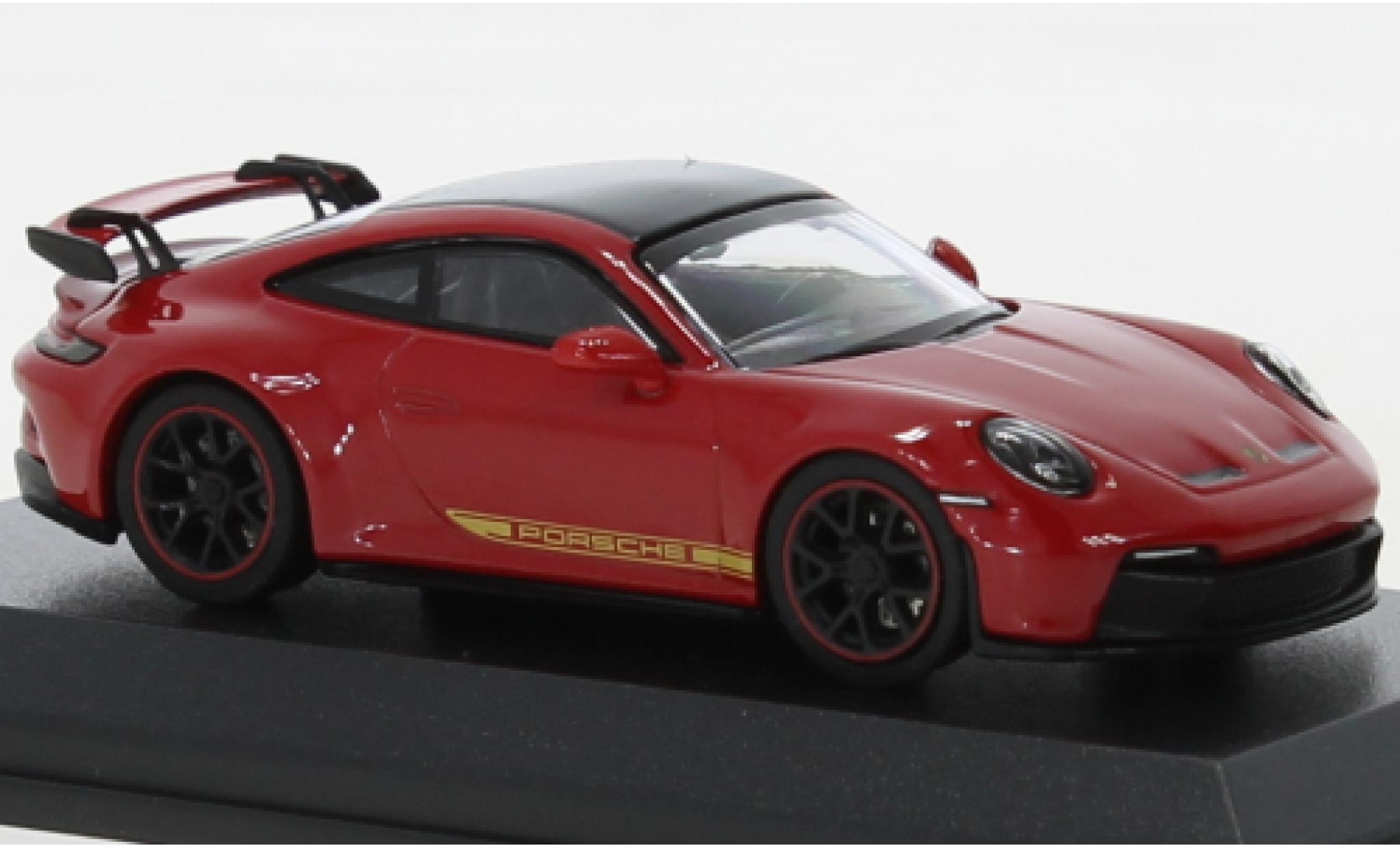 Porsche 992 GT3 1/64 Wbros 911  rood modelauto