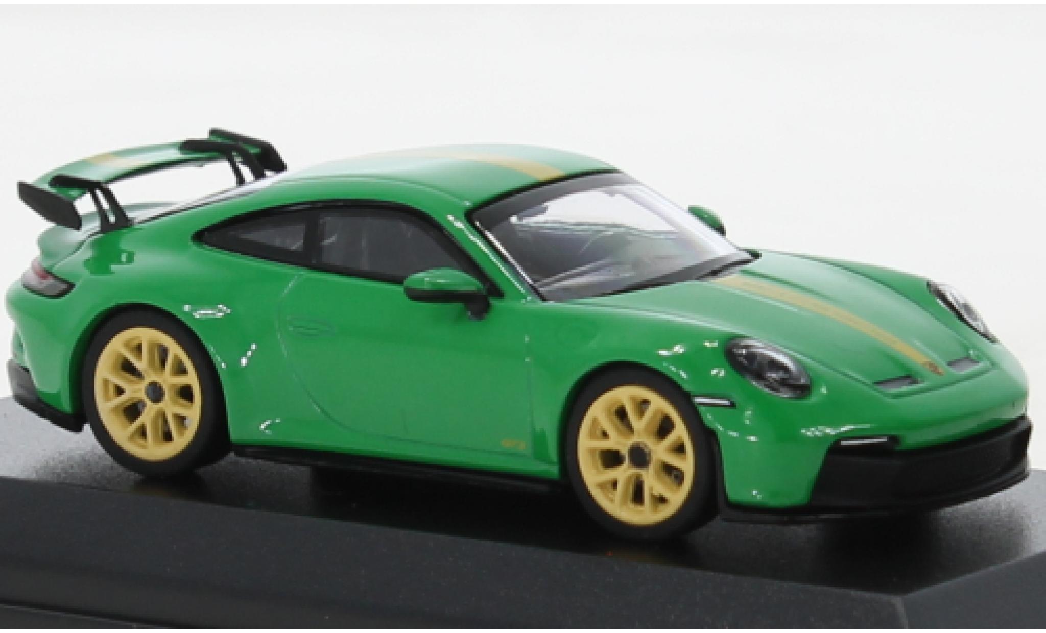 Porsche 992 GT3 1/64 Wbros 911  groen modelauto