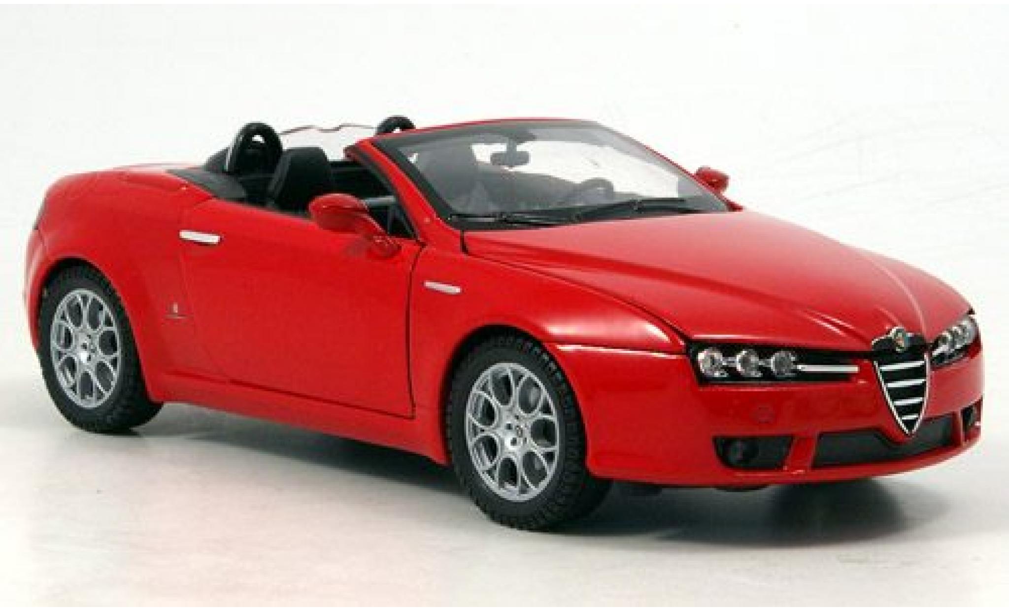 Alfa Romeo Spider 1/24 Welly rood 1:24 modelauto