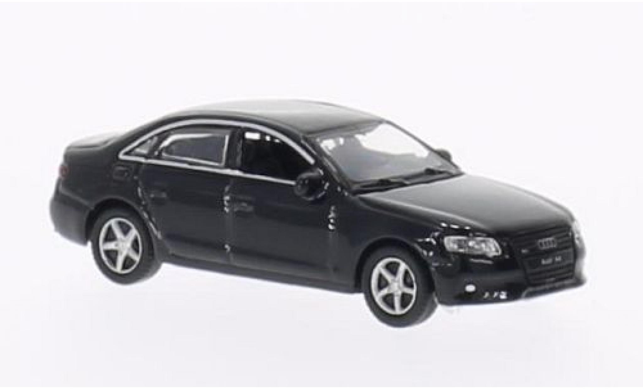 Audi A4 1/87 Welly zwart 2008 1:87 modelauto
