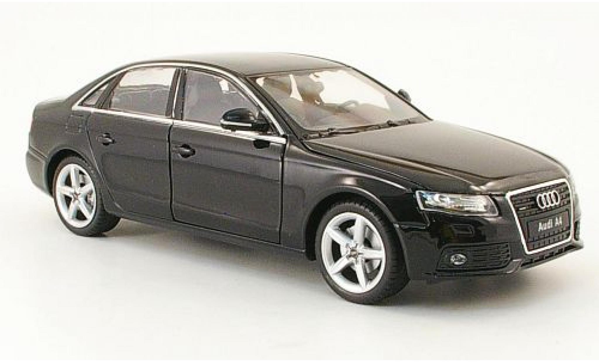 Audi A4 1/24 Welly zwart 2009 1:24 modelauto