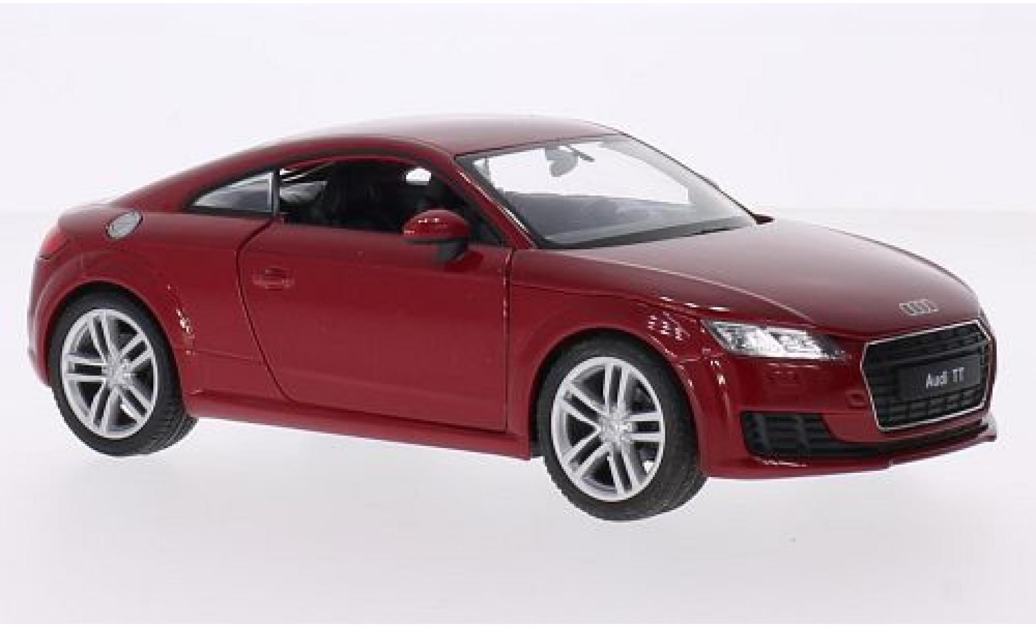 Audi TT 1/24 Welly (8S) metallic rood 2014 modelauto