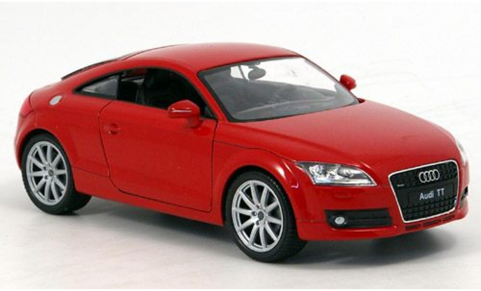 Audi TT 1/24 Welly Coupe rood 1:24 modelauto