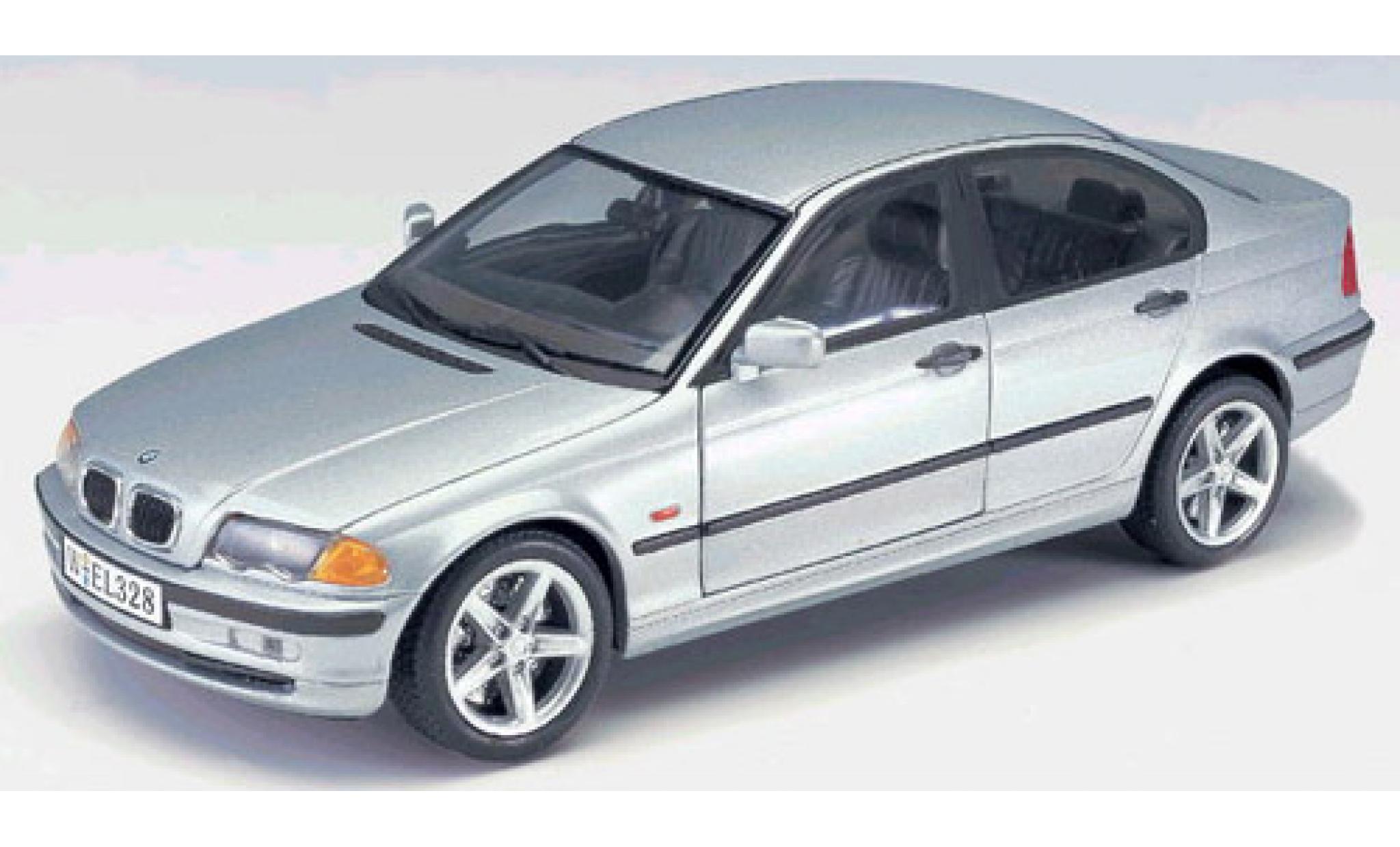 Bmw 328 1/18 Welly i grijs 1998 1:18 modelauto