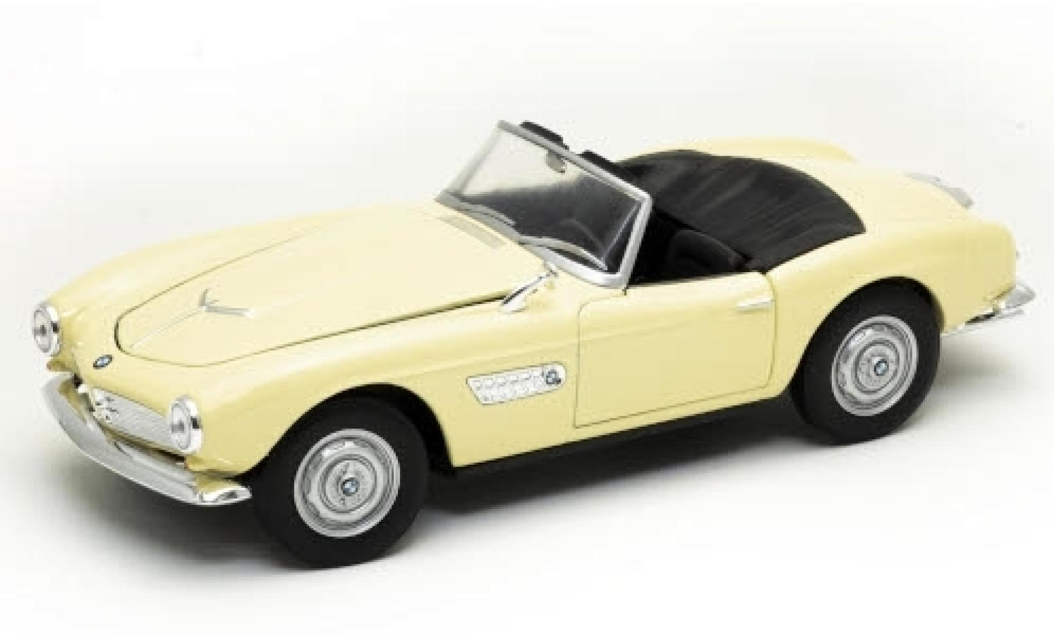 Bmw 507 1/24 Welly beige Verdeck ougroen modelauto